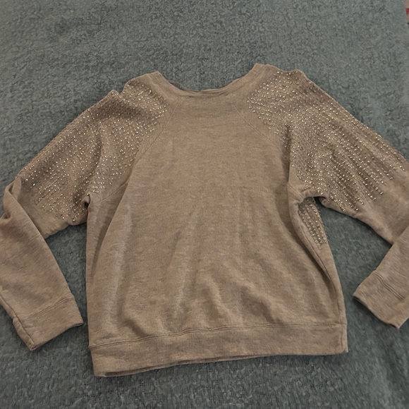 Zara gray Sweater with Sparkling Details - Picture 6 of 7